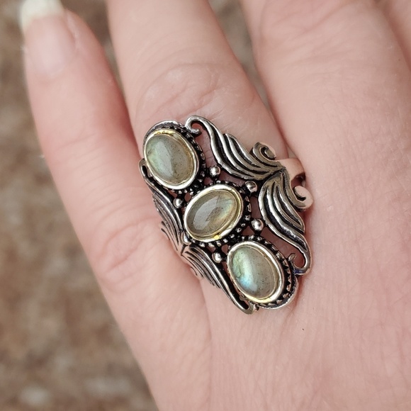 New Labradorite 925 Silver Ring. - Picture 6 of 16